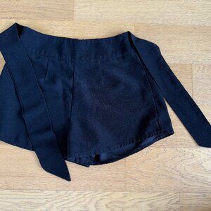 Selfie Leslie Black Wrap Crop Top – Size S (sale ends 08/28)